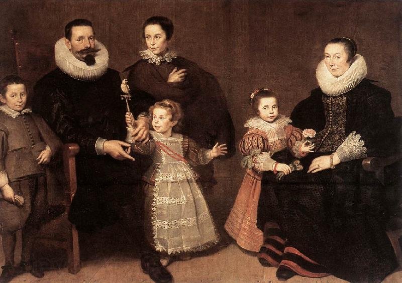 VLIEGER, Simon de Family Portrait ert Norge oil painting art